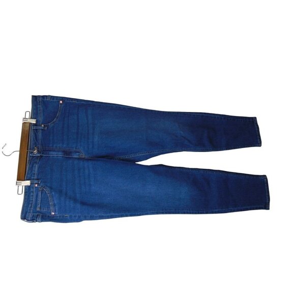 H & M Plus Medium Wash Jeans Curvy Jeggings Ultra High Waist Ankle Sz 18 - Picture 2 of 7